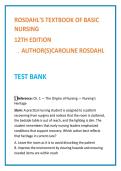 Rosdahl Basic Nursing Test Bank 12th Edition &vert; NCLEX-PN MCQs &vert; LPN&sol;LVN Fundamentals Study Guide &vert; Clinical Judgment Nursing Questions 2026