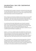 International Finance &ndash; Exam 1&comma; 2026 &ndash; Study Material and Practice Questions