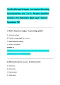 Certified Power Lineman Journeyman Licensing  Exam Questions and Correct Answers &lpar;Verified  Answers&rpar; Plus Rationales 2026 Q&A &vert; Instant  Download Pdf