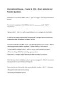 International Finance &ndash; Chapter 1&comma; 2026 &ndash; Study Material and Practice Questions