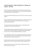 International Business &ndash; Chapter 10 Quiz &lpar;Exam 2&rpar; &ndash; Questions and Solutions &ndash; 2025&sol;2026