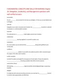 FUNDAMENTAL CONCEPTS AND SKILLS FOR NURSING Chapter  10&colon; Delegation&comma; Leadership&comma; and Management questions with  well verified answers  accountable  You are &lowbar;&lowbar;&lowbar;&lowbar;&lowbar;&lowbar;&lowbar;&lowbar;&lowbar; &lpar;must answer&rpar; for the tasks you delegate&comma; if in fact you are permitted by law  to delegat