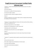 PrepIQ Vermont Accountant Certified Public Ultimate Exam 