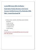 Loyola EMS System Skills Verification Exam 2026 &ndash; Complete Practice Questions & Verified Answers for Paramedic Certification
