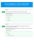 ATI RN COMMUNITY HEALTH PROCTORED 50&plus; &lpar;Latest 2025-2026 Edition&rpar; 100&percnt; Verified Q&A &plus; Answer Key Solutions