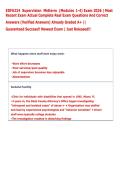 EDF6224 Supervision Midterm &lpar;Modules 1-4&rpar; Exam 2026 &vert; Most  Recent Exam Actual Complete Real Exam Questions And Correct   Answers &lpar;Verified Answers&rpar; Already Graded A&plus; &vert;&vert;   Guaranteed Success&excl;&excl; Newest Exam &vert; Just Released&excl;&excl;  