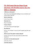 NU 136 Exam 4 Review Paper Exam Questions with Detailed Answer Key For 2026 A&plus; Solutions
