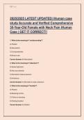 2025&sol;2025 LATEST UPDATED&vert; iHuman case study Accurate and Verified Comprehensive 30-Year-Old Female with Neck Pain iHuman Case &vert; GET IT CORRECT&excl;&excl;