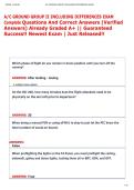 A&sol;C GROUND GROUP II INCLUDING DIFFERENCES EXAM  Complete Questions And Correct Answers &lpar;Verified  Answers&rpar; Already Graded A&plus; &vert;&vert; Guaranteed  Success&excl;&excl; Newest Exam &vert; Just Released&excl;&excl; 