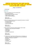 Test Bank OpenStax Microbiology Complete Questions and Answers All Chapters 1-26 2026 A&plus;