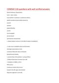 COMSAE 110 questions with well verified answers  Bacillus Anthracis Characteristics  Gram &plus; rods in chains  may manifest in cutaneous or pulmonary anthrax  platelet membrane abnormalities present as  purpura  epistaxis  gingival bleeding