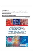 Test Bank&colon; Understanding Anatomy & Physiology A Visual&comma; Auditory&comma; Interactive Approach 3rd Edition by Thompson - Ch&period; 1-25&comma; 9780803676459&comma; with Rationales