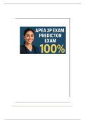 APEA 3P EXAM PREDICTOR EXAM 2025-2026 Q&A IS YOUR ULTIMATE STUDY AID