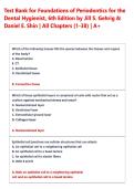 Test Bank for Foundations of Periodontics for the  Dental Hygienist&comma; 6th Edition by Jill S&period; Gehrig &  Daniel E&period; Shin &vert; All Chapters &lpar;1-38&rpar; &vert; A&plus;