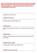 Lgav 3110 Final Exam 2026 Most Recent Exam Actual Complete  Real Exam Questions And Correct Answers &lpar;Verified Answers&rpar;  Already Graded A&plus; &vert;&vert; Guaranteed Success&excl;&excl; Newest Exam &vert;  Just Released&excl;&excl; 2026-2027