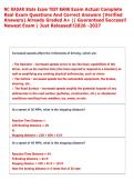 NC RADAR State Exam TEST BANK Exam Actual Complete  Real Exam Questions And Correct Answers &lpar;Verified  Answers&rpar; Already Graded A&plus; &vert;&vert; Guaranteed Success&excl;&excl;  Newest Exam &vert; Just Released&excl;&excl;2026 -2027   
