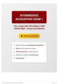 Intermediate Accounting Exam 1 110&plus; &lpar;Latest 2025-2026 Edition&rpar; 100&percnt; Verified Q&A &plus; Answer Key Solutions