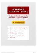 Intermediate Accounting I &lpar;Exam 1&rpar; 65&plus; &lpar;Latest 2025-2026 Edition&rpar; 100&percnt; Verified Q&A &plus; Answer Key Solutions