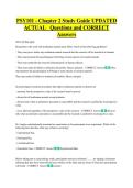 PSY101 - Chapter 2 Study Guide UPDATED  ACTUAL   Questions and CORRECT  Answers