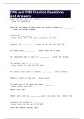 CNS and PNS Practice Questions and Answers 