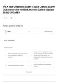 IHSA Test Questions Exam &vert;&vert; 2026 &lpar;Actual Exam&rpar; Questions with verified Answers &lpar;Latest Update 2026&rpar; UPDATE&excl;&excl;