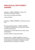 NURS 312 Exam 1 WITH CORRECT ANSWERS