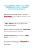 CS-7638 Midterm Practice Exam Newest  2026 Questions and Correct Detailed  Answers Already Graded A&plus; 
