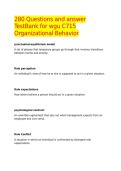 280 Questions and answer TestBank for wgu C715 Organizational Behavior