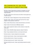 FBLA EXAMINATION TEST 2026 TESTED QUESTIONS WITH COMPLETE SOLUTIONS
