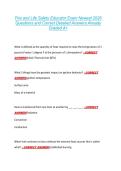 Fire and Life Safety Educator Exam Newest 2026  Questions and Correct Detailed Answers Already  Graded A&plus; 
