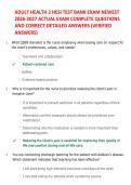 ADULT HEALTH 2 HESI TEST BANK EXAM NEWEST  2026-2027 ACTUAL EXAM COMPLETE QUESTIONS  AND CORRECT DETAILED ANSWERS &lpar;VERIFIED  ANSWERS&rpar;