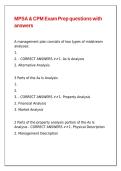 MPSA & CPM Exam Prep questions with answers&period;