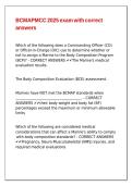 BCMAPMCC 2025 exam with correct answers