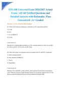 EPA 608 Universal Exam 2026&sol;2027 Actual Exam &vert; All 160 Verified Questions and Detailed Answers with Rationales &vert; Pass Guaranteed - A&plus; Graded