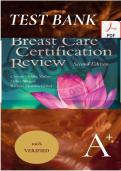 Test Bank for Breast Care Certification Review&semi; Second Edition&semi; Comprehensive Questions & Verified Rationales&semi; PDF