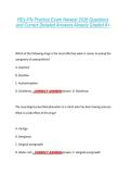 REx-PN Practice Exam Newest 2026 Questions  and Correct Detailed Answers Already Graded A&plus; 