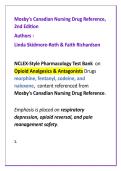 Opioid Analgesics & Antagonists Nursing Pharmacology Test Bank &vert; 100 NCLEX-Style MCQs &vert; Morphine&comma; Fentanyl&comma; Codeine&comma; Naloxone &vert; Mosby&rsquo;s Canadian Nursing Drug Reference Aligned