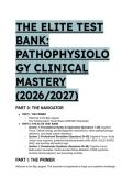 Elite Pathophysiology Clinical Mastery Test Bank &lpar;2026&sol;2027&rpar; &vert; Understanding Pathophysiology Guide