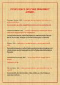 PSY 2012 QUIZ 3 QUESTIONS AND CORRECT  ANSWERS