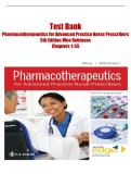 Test Bank for Pharmacotherapeutics for Advanced Practice Nurse Prescribers 5th Edition by Woo Robinson &vert; Complete Chapters 1&ndash;55 