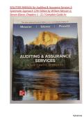 SOLUTION MANUAL for Auditing & Assurance Services A Systematic Approach 12th Edition by William Messier Jr&comma; Steven Glover&comma; Chapters 1 - 21 &sol; Complete Guide A&plus;