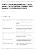 MHA 707 Exam A Questions with 100&percnt; Correct Answers &vert; Verified &vert;&vert; ACTUAL EXAM 2026 TEST&excl;&excl; Graded A&plus; &vert; 2025&vert;2026 EXAM UPDATE