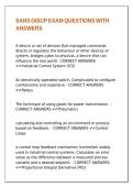 SANS GISCP EXAM QUESTIONS WITH ANSWERS