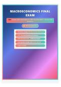 Macroeconomics final exam   120&plus;    &lpar;Latest  Edition&rpar; 100&percnt; Verified Q&A &plus; Answer Key Solutions
