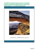 TEST BANK For Auditing & Assurance Services&colon; A Systematic Approach&comma; 12th Edition By William Messier Jr&comma; Steven Glover&comma; Verified Chapters 1 - 21