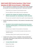 Adult Health HESI Practice Questions &vert; Most Tested  Questions & 100&percnt; Correct Answers &vert; 2026 Update