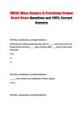 NBCE&colon; Minor Surgery & Proctology Oregon Board Exam Questions and 100&percnt; Correct Answers