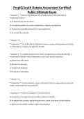 PrepIQ South Dakota Accountant Certified Public Ultimate Exam 