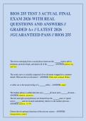 BIOS 255 TEST 3 ACTUAL FINAL EXAM 2026 WITH REAL QUESTIONS AND ANSWERS&sol;&sol; GRADED A&plus;&sol;&sol;LATEST 2026  &sol;&sol;GUARANTEED PASS&sol;&sol;BIOS 255