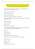 CTRS Exam 2026 with all Correct & 100&percnt; Verified Answers &vert;Latest Version &vert;Already Graded A&plus;